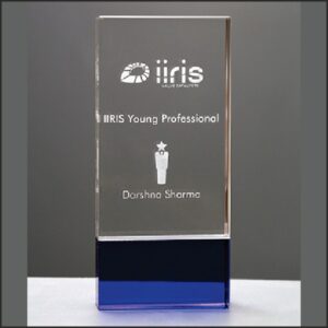 Crystal Arch with Blue Base