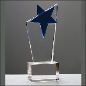 Blue Star Crystal Award – Elegant Trophy for Excellence & Success