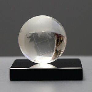 Crystal Globe With Black Base