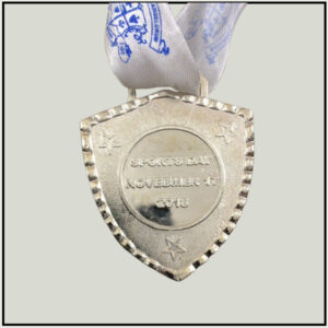 Silver Brass Shield Medal