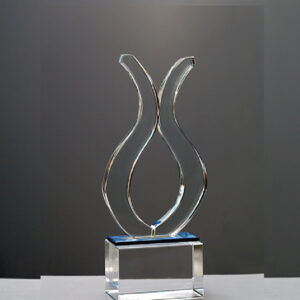 Blue Transparent Crystal Awards