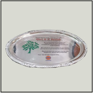 Oval Silver Plate 002