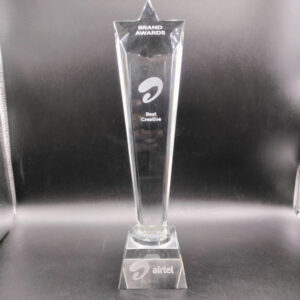 Custom crystal Trophy